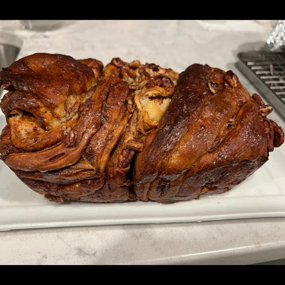 Cinnamon Apple Pecan Twisted Bread