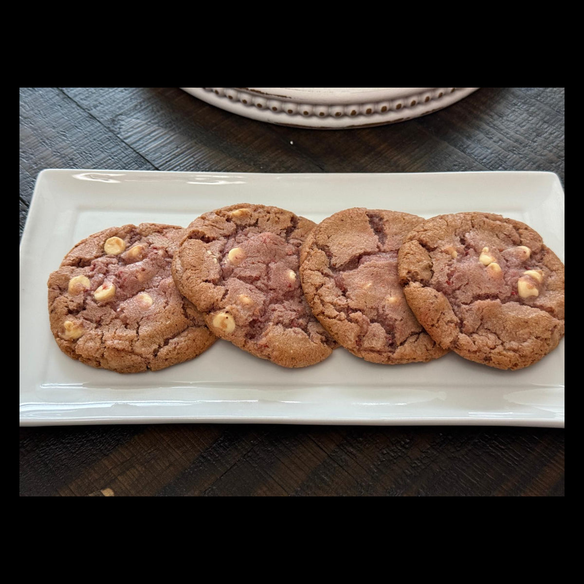 Strawberry & White Chocolate Chip Cookies